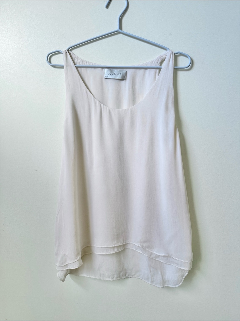 A.L.C. 100% silk tank flowy blouse top